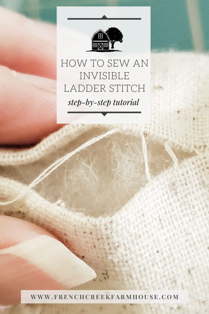 INVISIBLE STITCH (Ladder Stitch) Made Easy