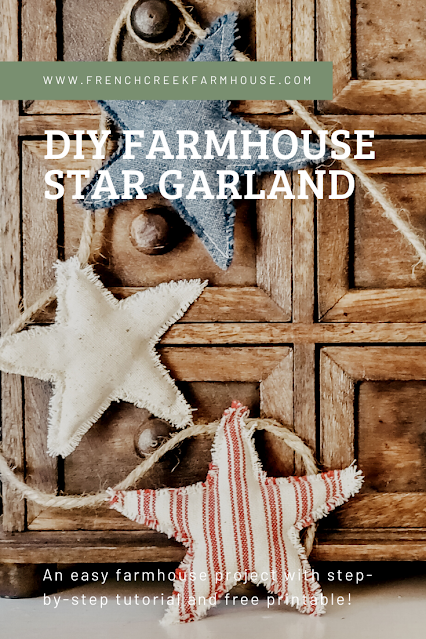 Make this patriotic farmhouse garland in only one hour!