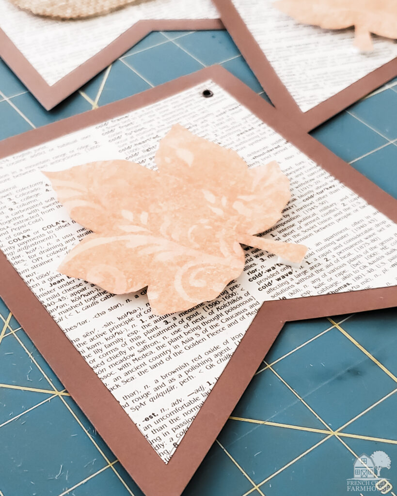 Autumn leaves made from paper are a simple and elegant touch for fall decor