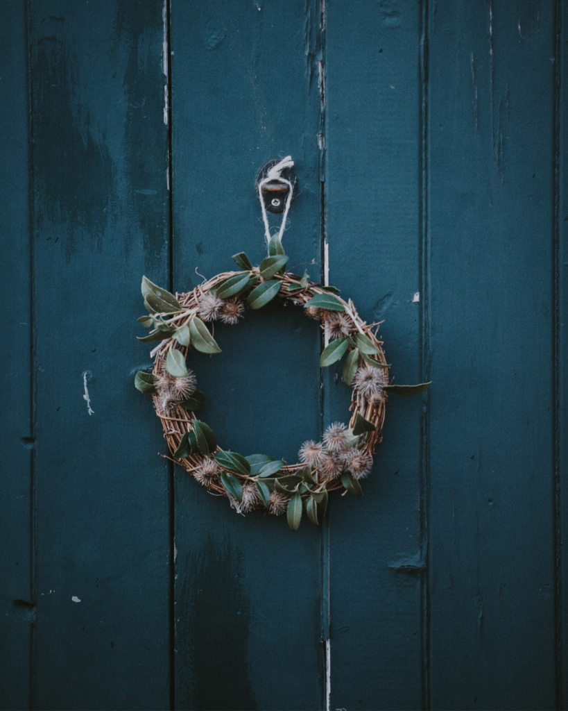 A beautiful grapevine wreath is simple and classic for autumn